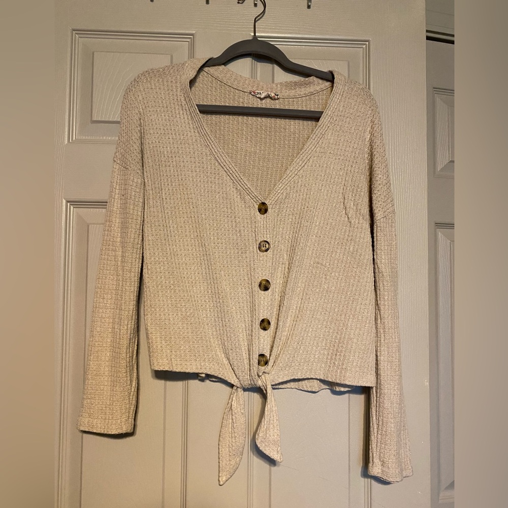 Pink Republic Cream Knit Sweater